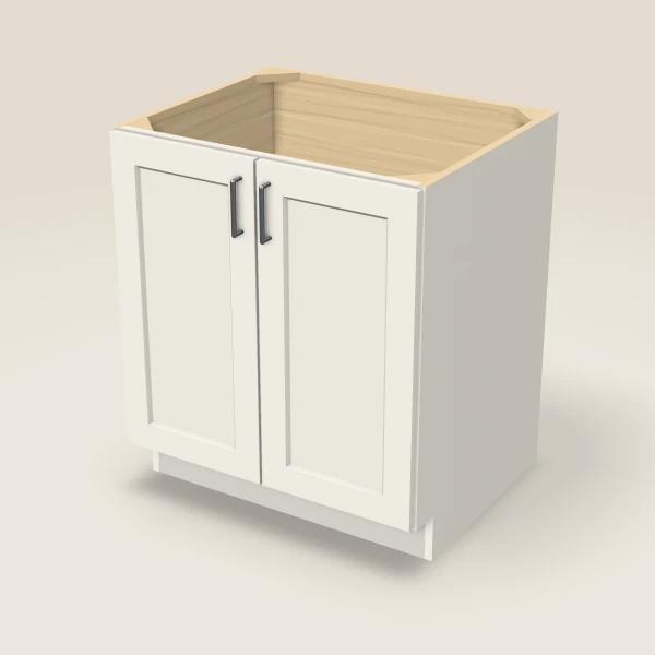 30" Full Height Base Cabinet — Double Door — Champagne, 3D picture