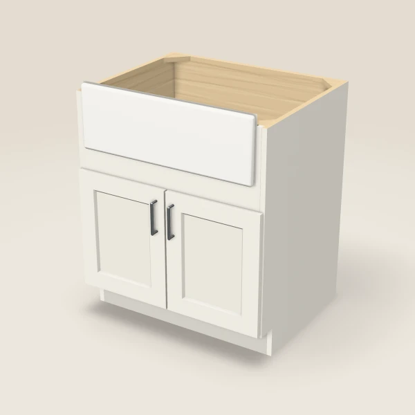30" Farm Sink Base — Champagne, 3D picture