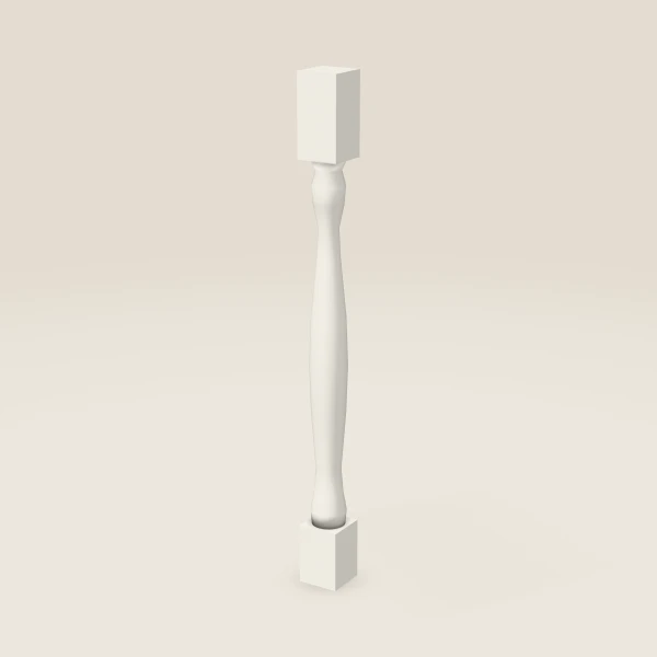 Pata completa LEG75 — 36½" de alto — Champagne, imagen en 3D