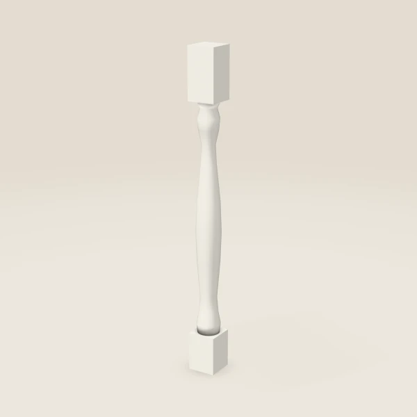 Pata completa LEG81 — 34½" de alto — Champagne, imagen en 3D
