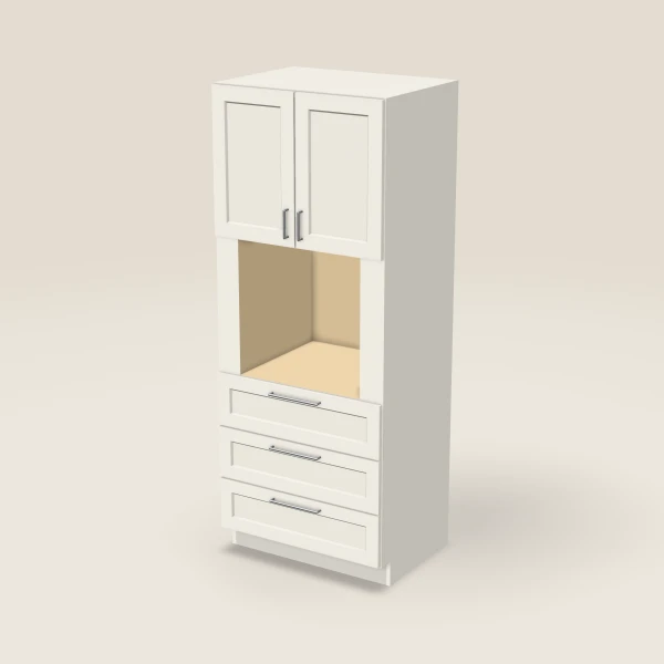 33" Oven Cabinet — 84" High — Champagne, 3D picture