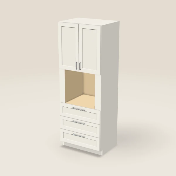 33" Oven Cabinet — 90" High — Champagne, 3D picture