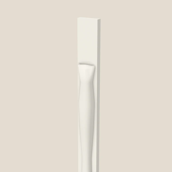 Media pata POLE75-T384 — 84" de alto — Champagne, imagen en 3D