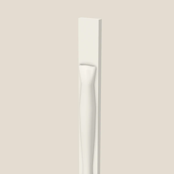 Media pata POLE75-T390 — 90" de alto — Champagne, imagen en 3D