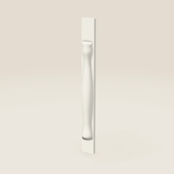 Media pata POLE75-W330 — 30" de alto — Champagne, imagen en 3D