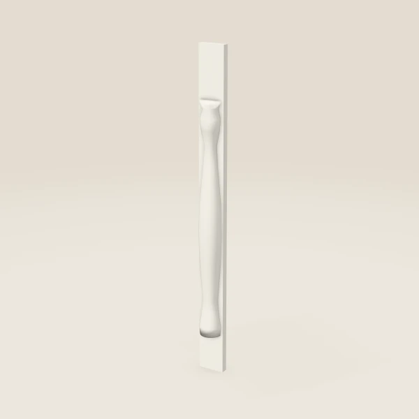 Media pata POLE75-W336 — 36" de alto — Champagne, imagen en 3D
