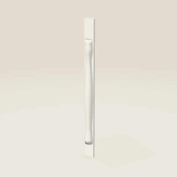 Media pata POLE75-W342 — 42" de alto — Champagne, imagen en 3D