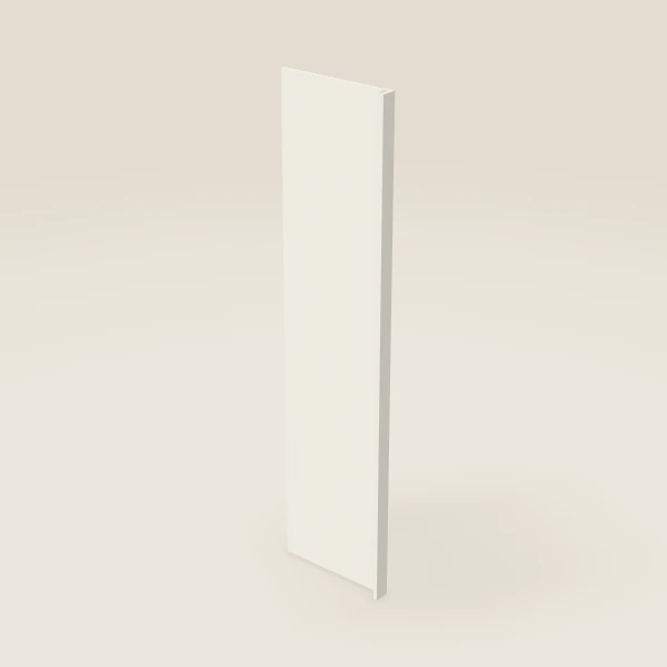 Refrigerator End Panel with 3" Return — 24" × 96" — Champagne, 3D picture