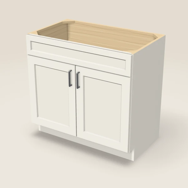 36" Vanity, Doors Only — Champagne, 3D picture
