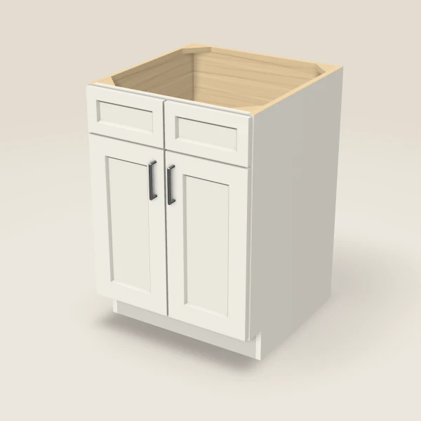24" Sink Base — Double Door — Champagne, 3D picture