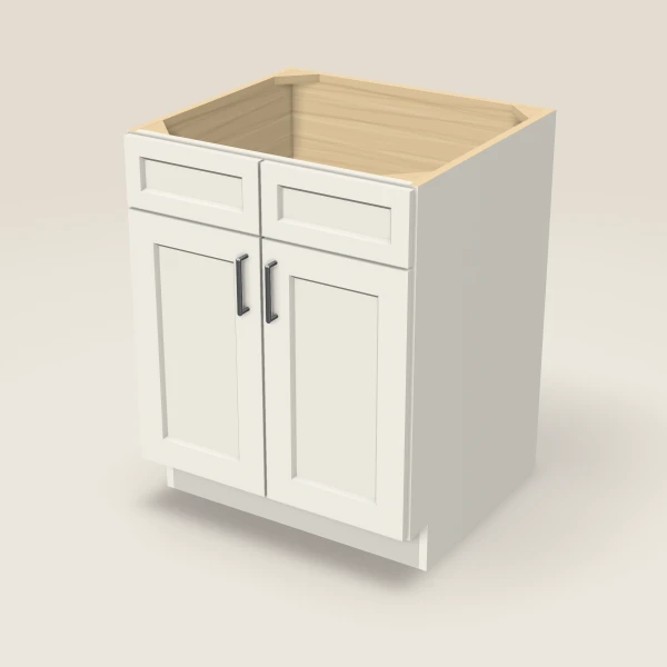 27" Sink Base — Double Door — Champagne, 3D picture