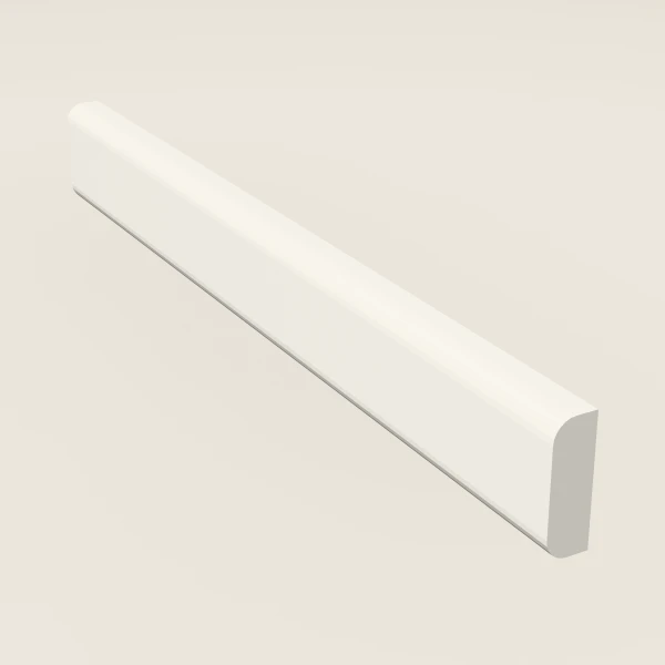 Bull Nose Scribe Molding — 8' — Champagne, 3D picture