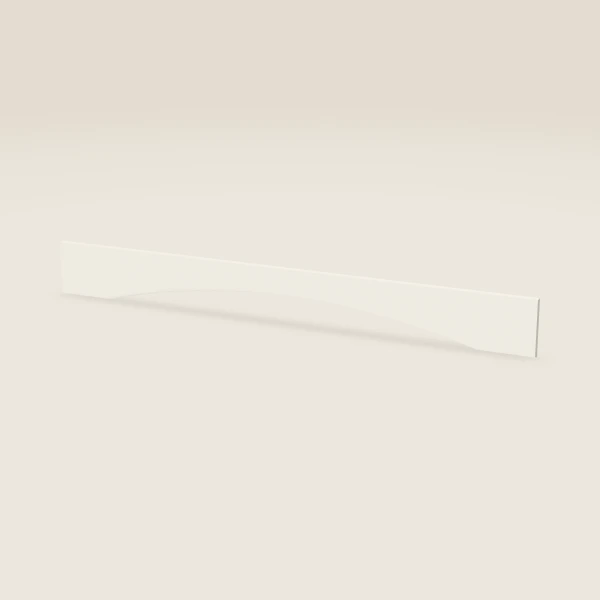 54" Arched Valance, Profile S — 6" High — Champagne, 3D picture
