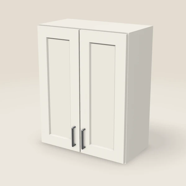 24" Wall Cabinet — 30" High, Double Door — Champagne, 3D picture