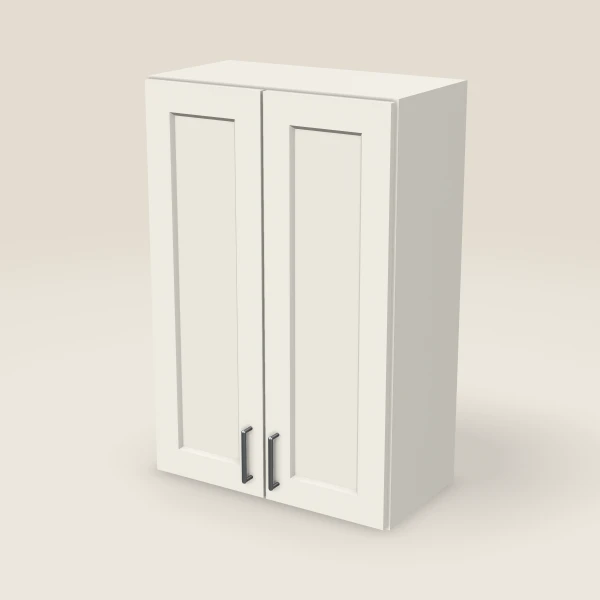 24" Wall Cabinet — 36" High, Double Door — Champagne, 3D picture