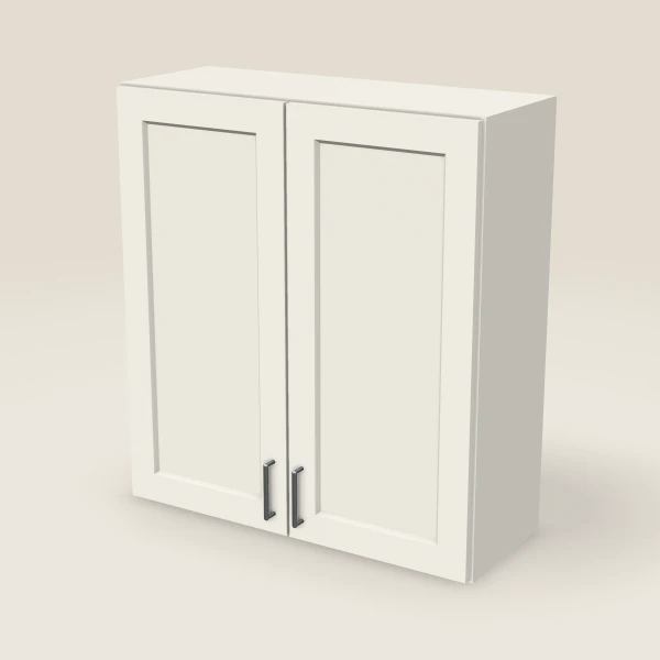 33" Wall Cabinet — 36" High, Double Door — Champagne, 3D picture