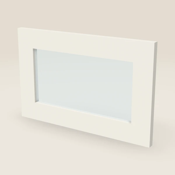Glass Door for W3612B (17-11/16" × 11-5/16") — Champagne, 3D picture