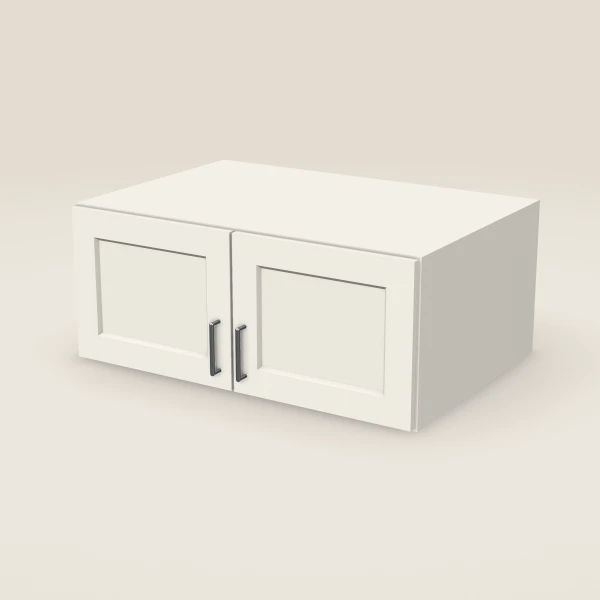 36" Wall Cabinet — 15" High, 24" Deep, Double Door — Champagne, 3D picture