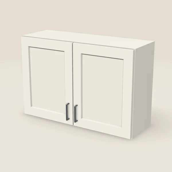 36" Wall Cabinet — 24" High, Double Door — Champagne, 3D picture