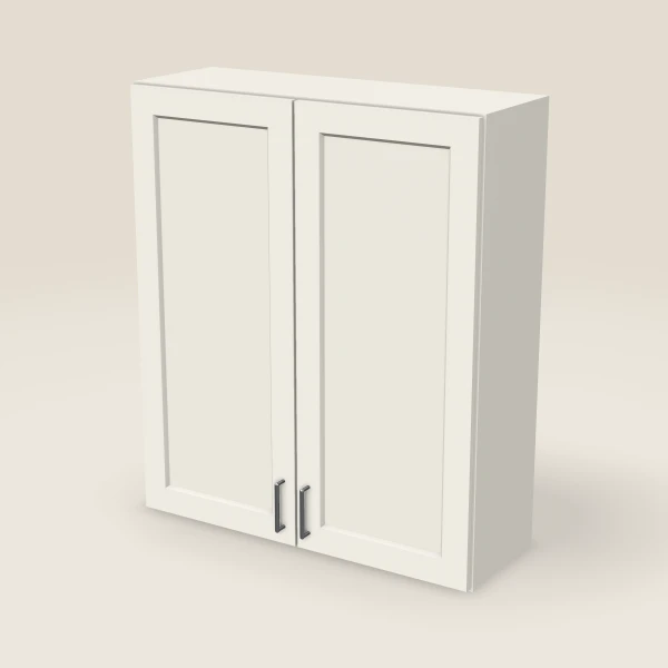 36" Wall Cabinet — 42" High, Double Door — Champagne, 3D picture