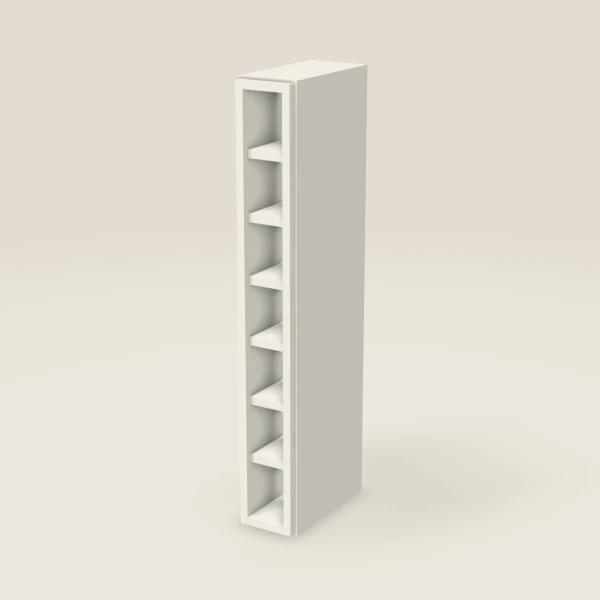 6" Wall Cube — 42" High, 7 Cubes — Champagne, 3D picture