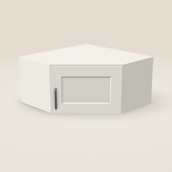 24" Wall Diagonal Corner — 12" High — Champagne, 3D picture