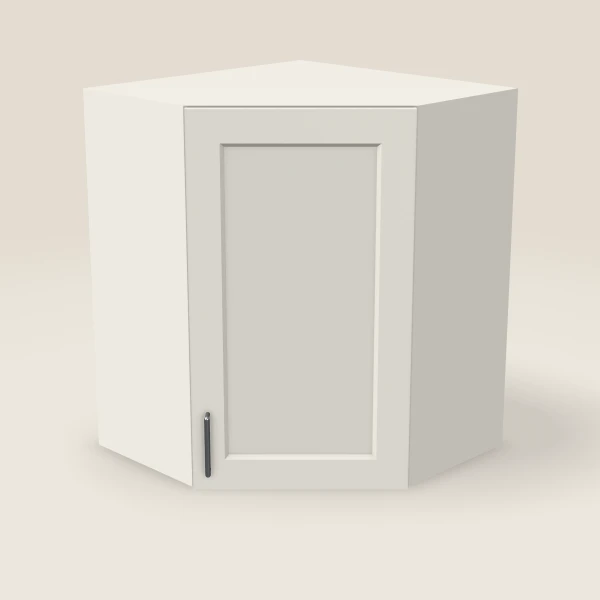 24" Wall Diagonal Corner — 30" High — Champagne, 3D picture