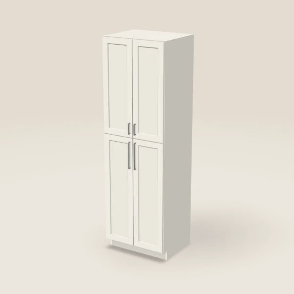 30" Wall Pantry — 96" High — Champagne, 3D picture