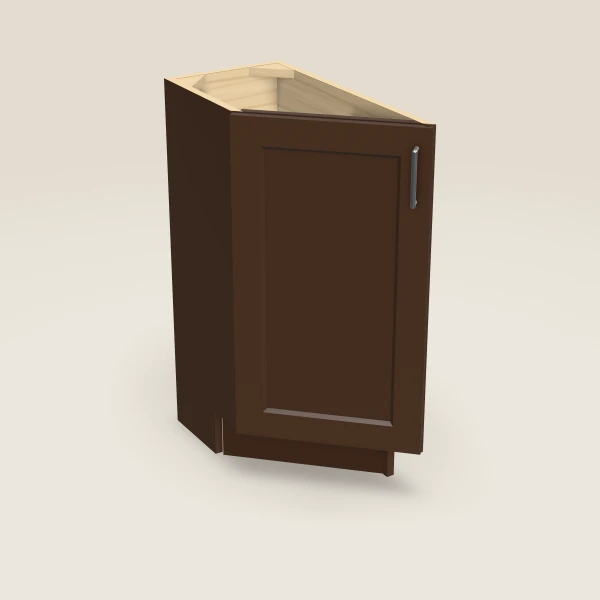 12" Base Transitional — Left — Espresso Shaker, 3D picture