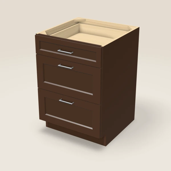24" Drawer Base — Espresso Shaker, 3D picture