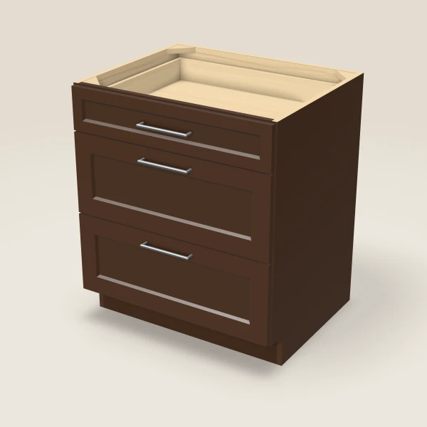 30" Drawer Base — Espresso Shaker, 3D picture