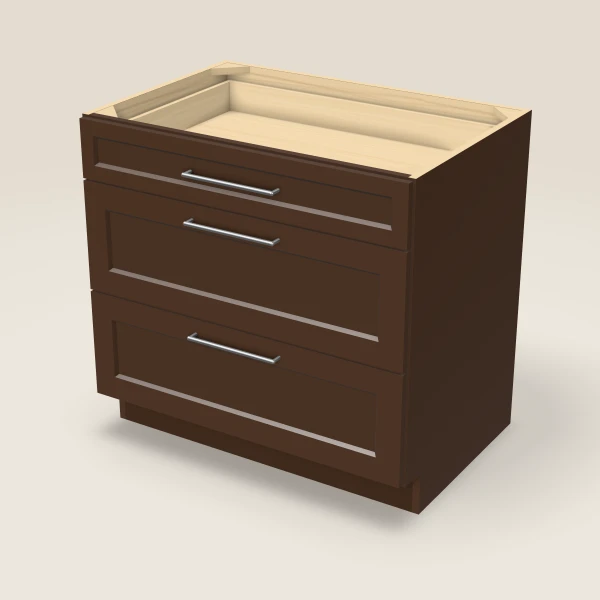 36" Drawer Base — Espresso Shaker, 3D picture