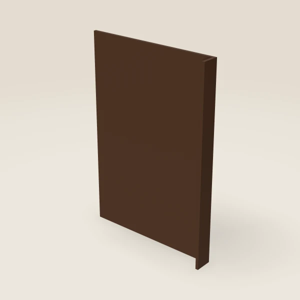 Panel lateral de lavaplatos — 3" de retorno — Espresso Shaker, imagen en 3D