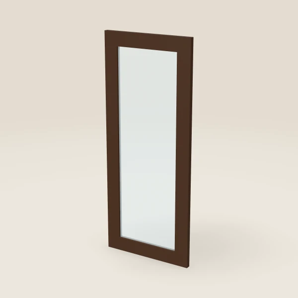 Puerta de vidrio — 15" x 36" — Espresso Shaker, imagen en 3D