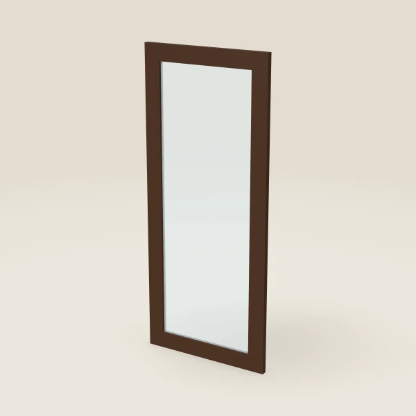 Puerta de vidrio — 18" x 42" — Espresso Shaker, imagen en 3D