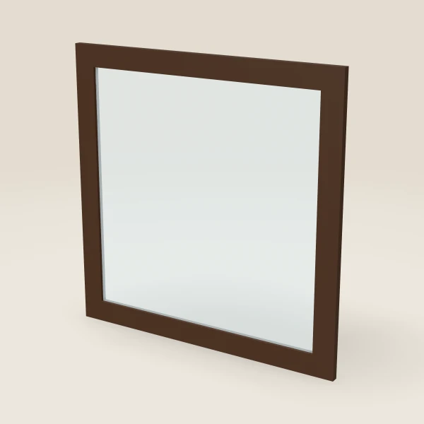 Glass Door — 30" x 30" — Espresso Shaker, 3D picture