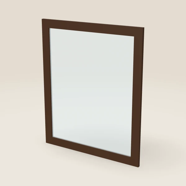 Glass Door — 30" x 36" — Espresso Shaker, 3D picture