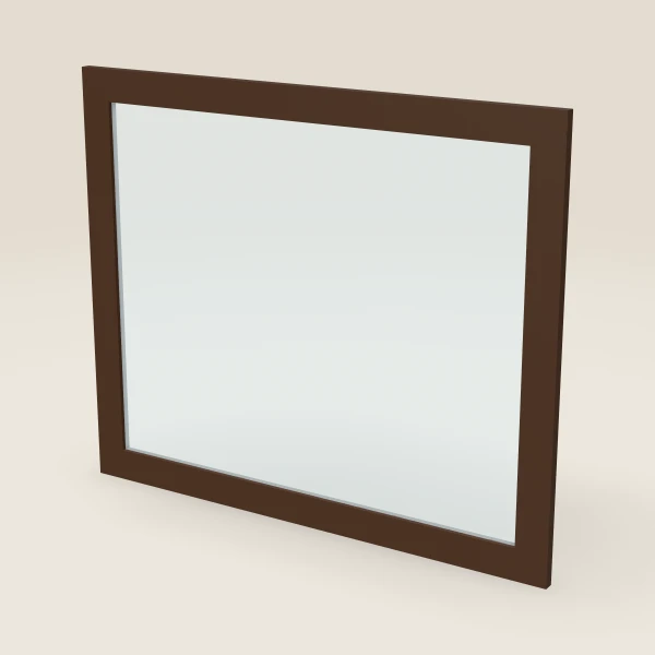 Glass Door — 36" x 30" — Espresso Shaker, 3D picture
