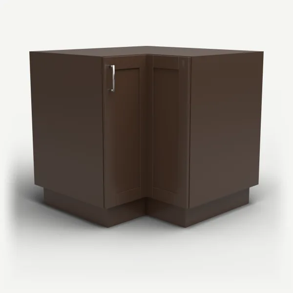 36" Easy Reach Corner Base — Espresso Shaker, 3D picture