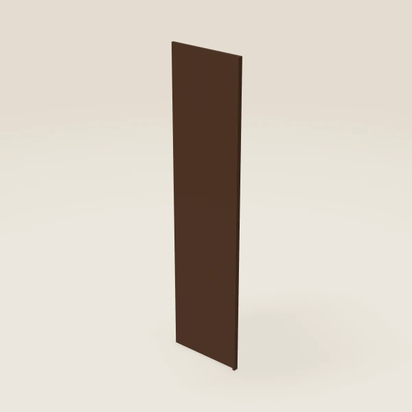 Panel lateral de refrigerador — 24" x 96", 1½" de retorno — Espresso Shaker, imagen en 3D