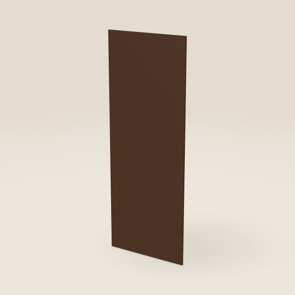 Panel lateral de refrigerador — 36" x 96" — Espresso Shaker, imagen en 3D