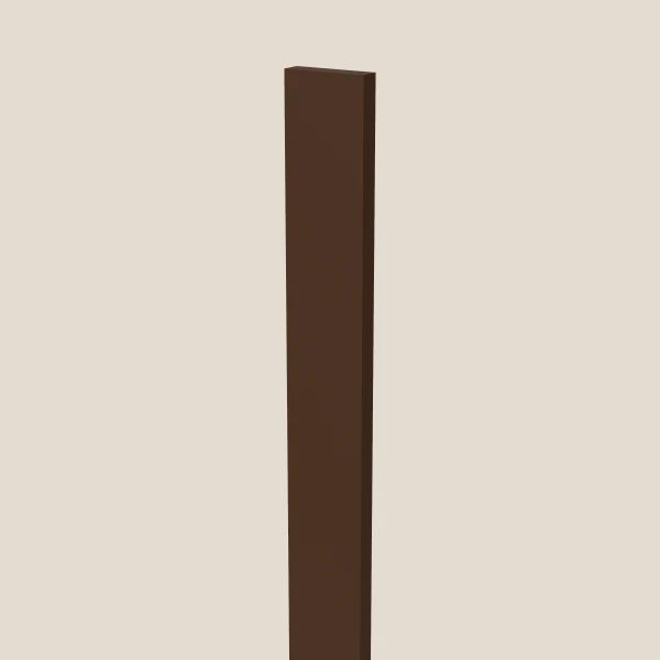 Relleno alto de 3" — 96" de alto — Espresso Shaker, imagen en 3D
