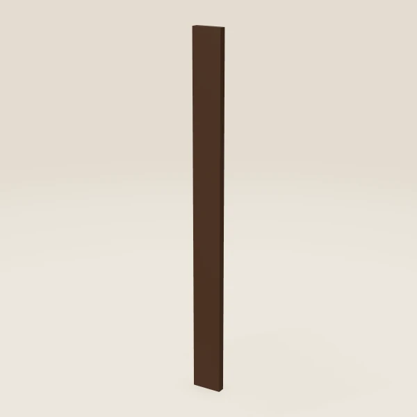 Relleno de pared de 3" — 36" de alto — Espresso Shaker, imagen en 3D