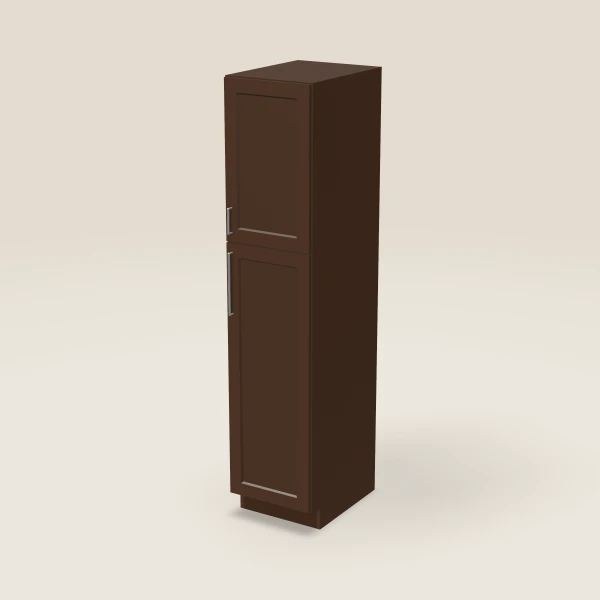 18" Pantry — 84" High — Espresso Shaker, 3D picture