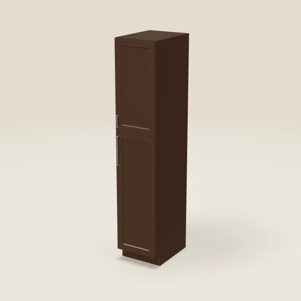 18" Pantry — 90" High — Espresso Shaker, 3D picture
