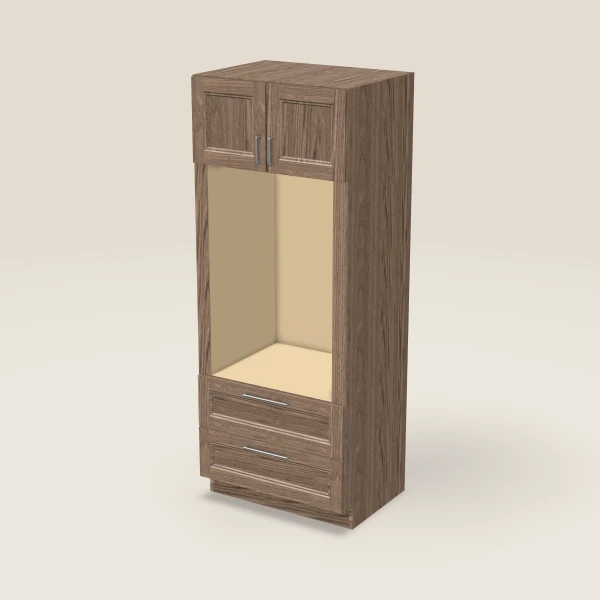 33" Wall Oven Pantry — 84" High, 3D picture