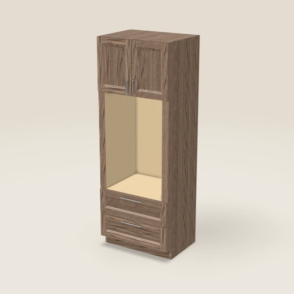 33" Wall Oven Pantry — 90" High, 3D picture