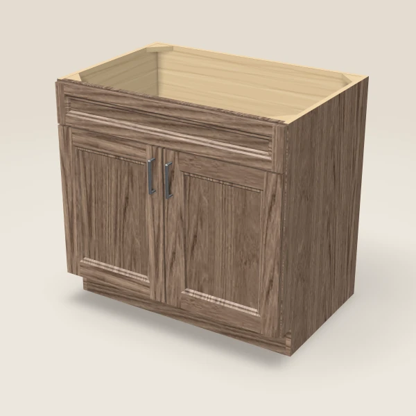 36" Sink Base Cabinet, 3D picture