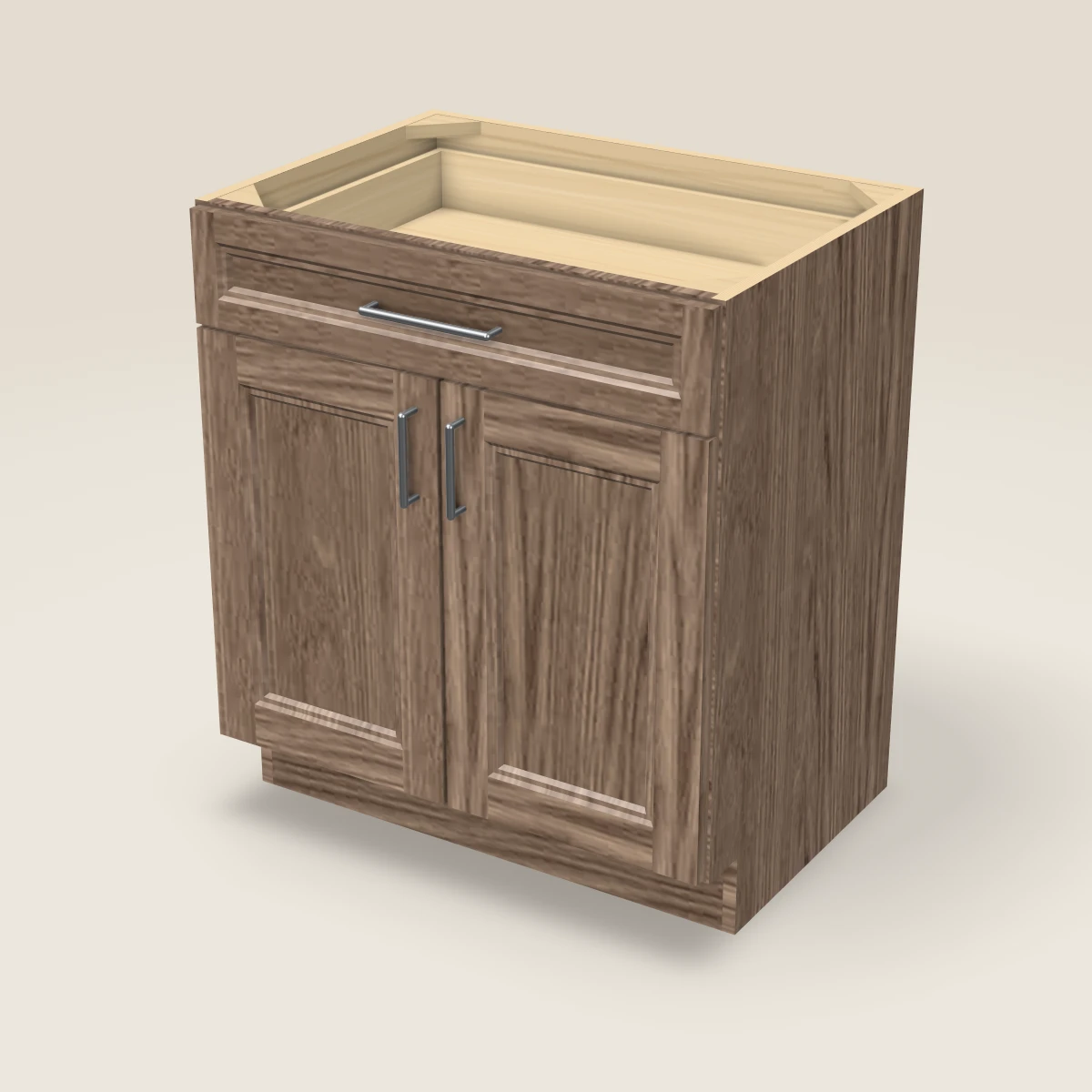 30" Double Door Vanity Cabinet, 3D picture