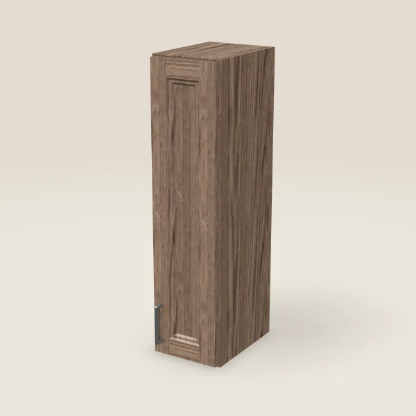 9" Single Door Wall Cabinet — 36" High, 3D picture